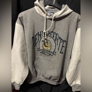Vintage 90’s Distressed Lee Gray Penn State Hoodie